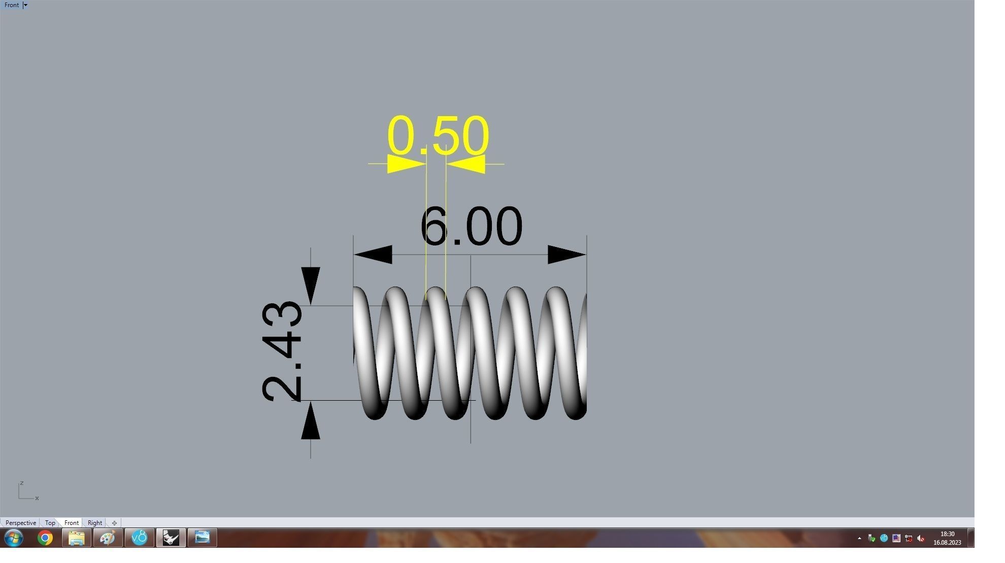Lock Bracelet 150mm wirst measurment 3D print model_22