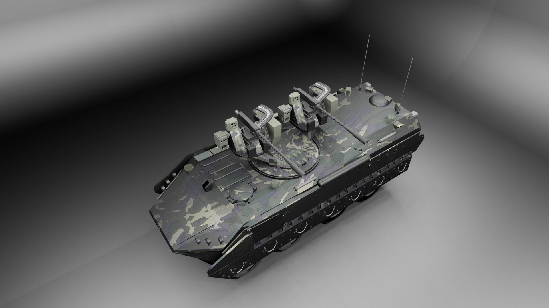 Military APC - BTR 3D model_14