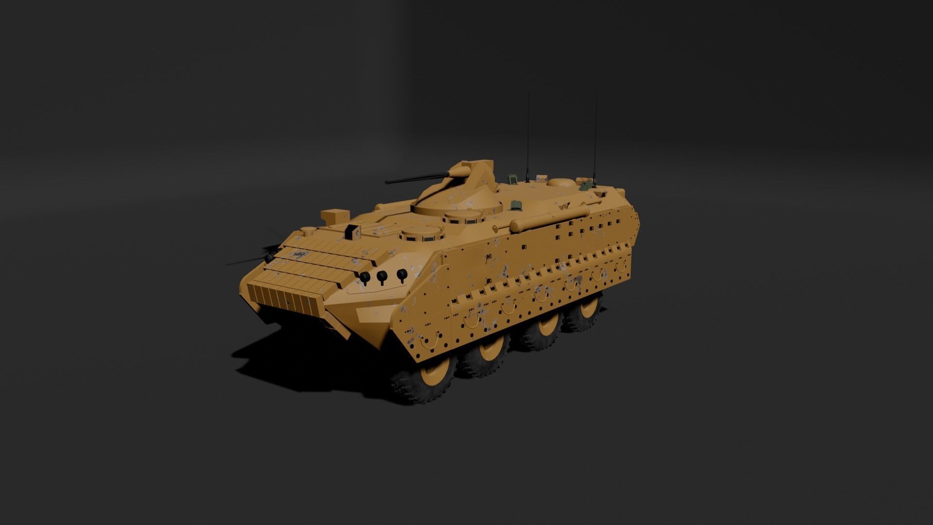 Military APC - BTR 3D model_30