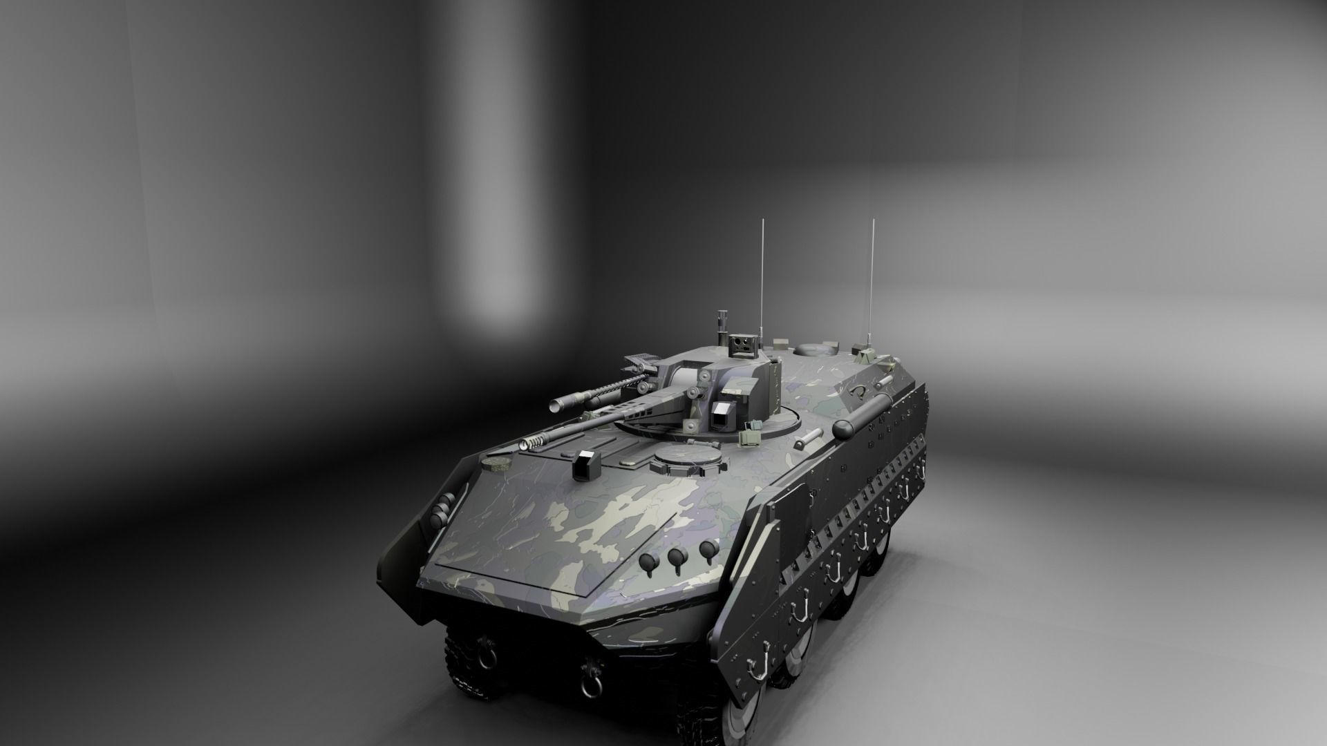 Military APC - BTR 3D model_6
