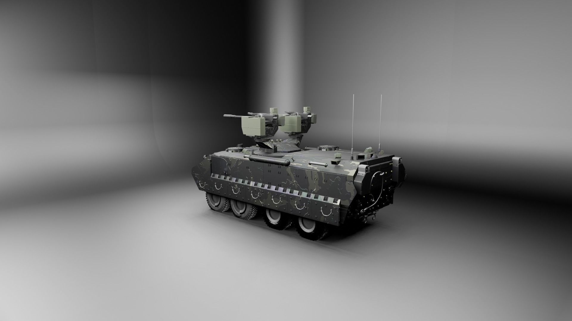 Military APC - BTR 3D model_16