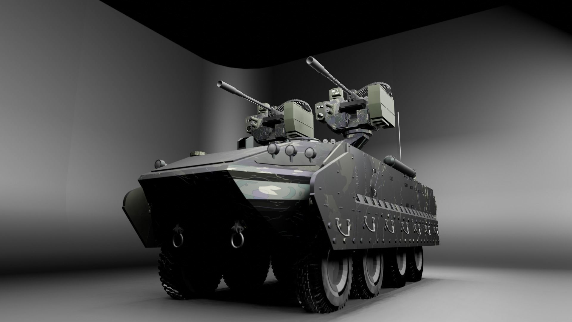 Military APC - BTR 3D model_7