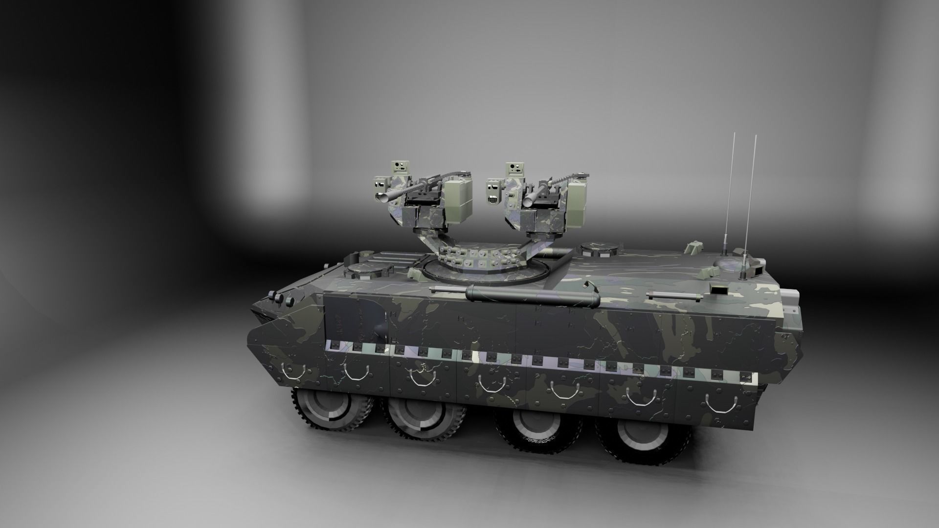 Military APC - BTR 3D model_15