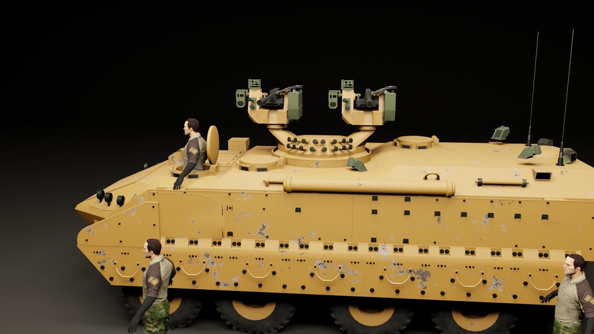 Military APC - BTR 3D model_28
