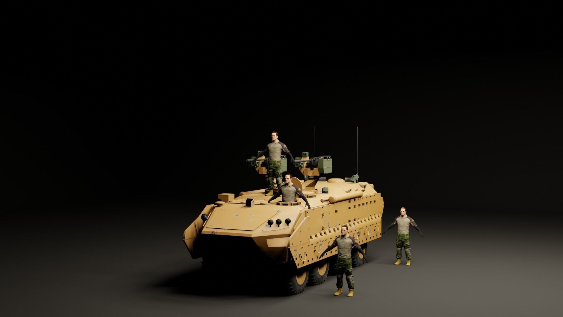 Military APC - BTR 3D model_26