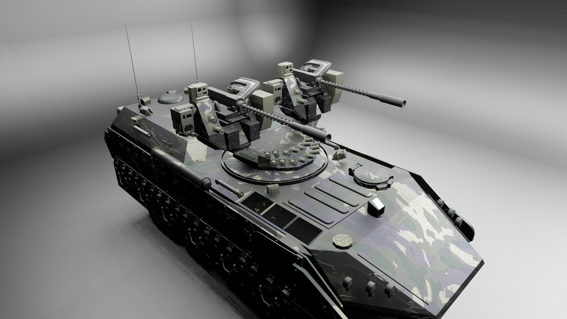 Military APC - BTR 3D model_9