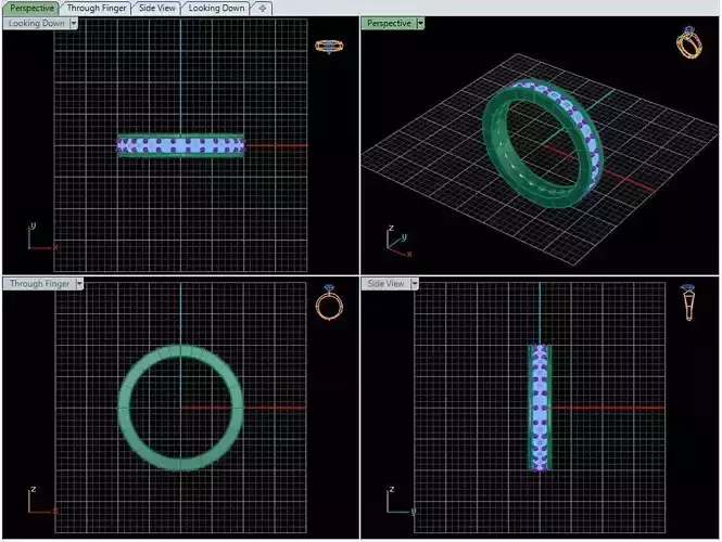 simple eternity ring 3dmodel 3D print model