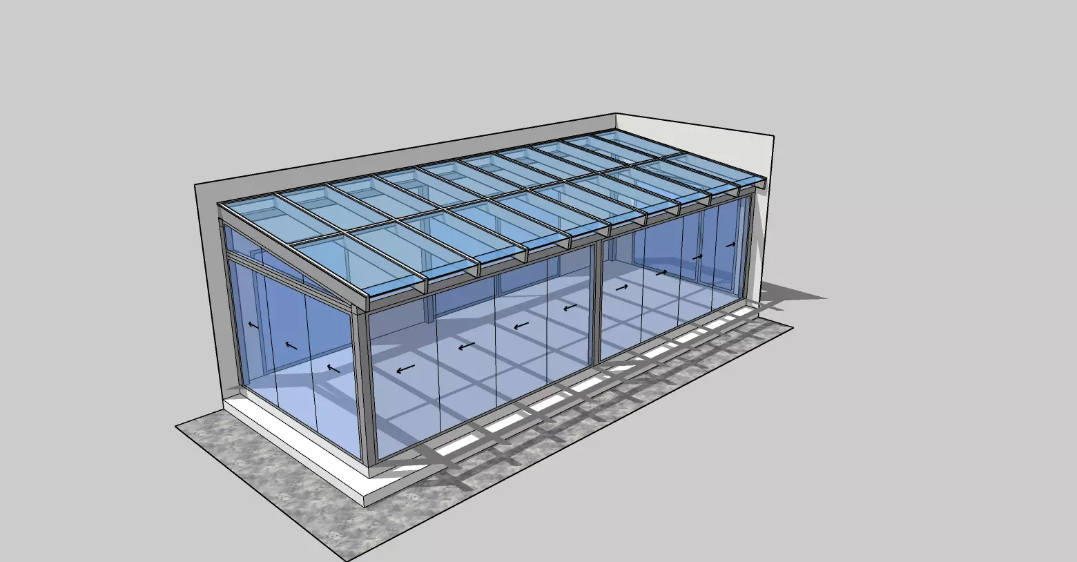 Ladge winter garden 3D model_0