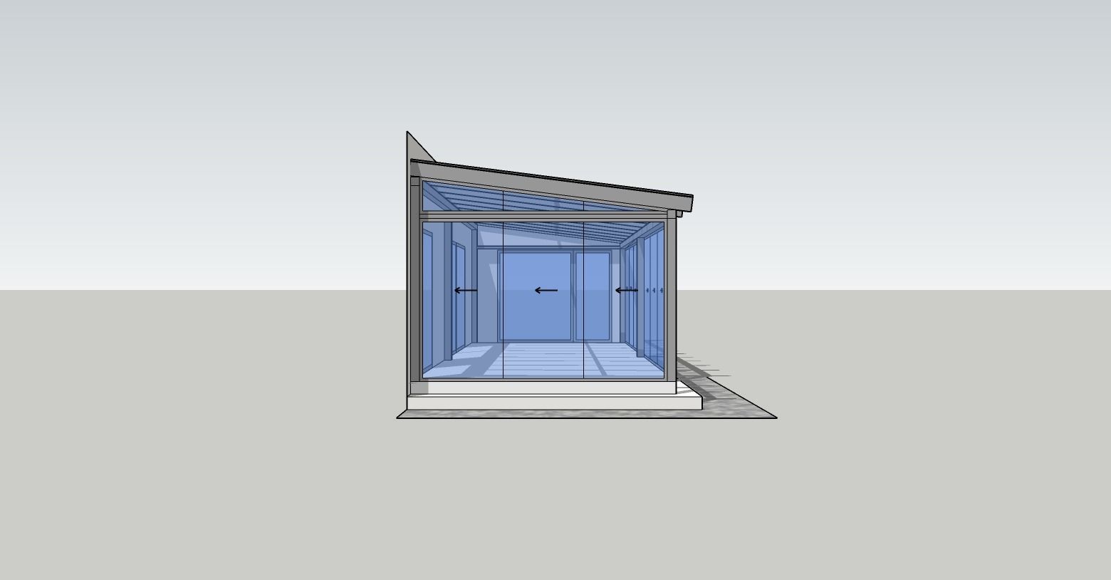 Ladge winter garden 3D model_2