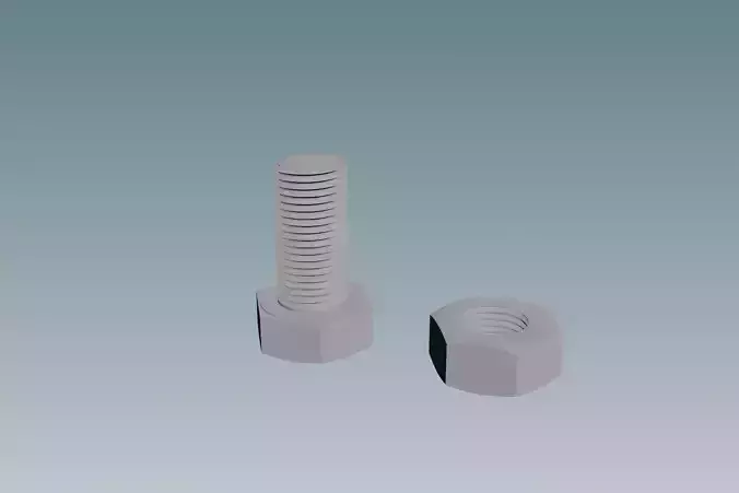 Screw with Nut M10X1-0