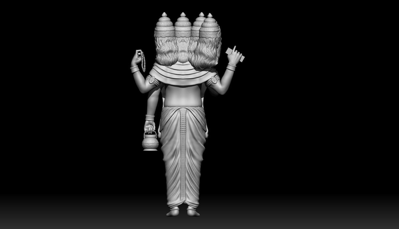 Lord Brahma 3D print model_3