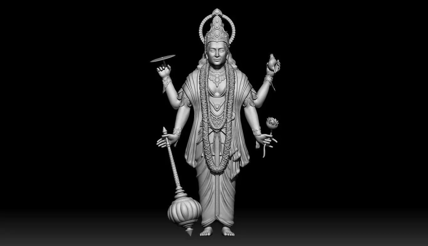 LORD VISHNU  3D print model_0