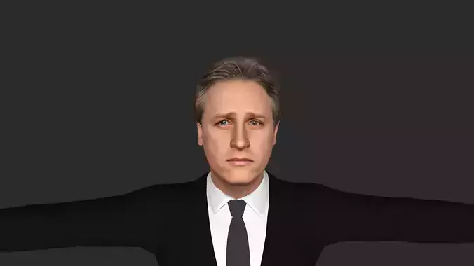 Jon Stewart Hyper Realistic Full Body Rigged Character
