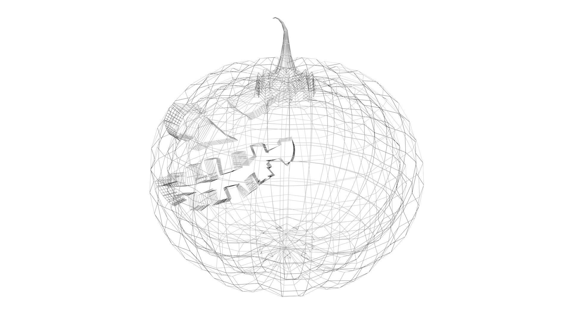 Halloween Pumpkin 3D model_13