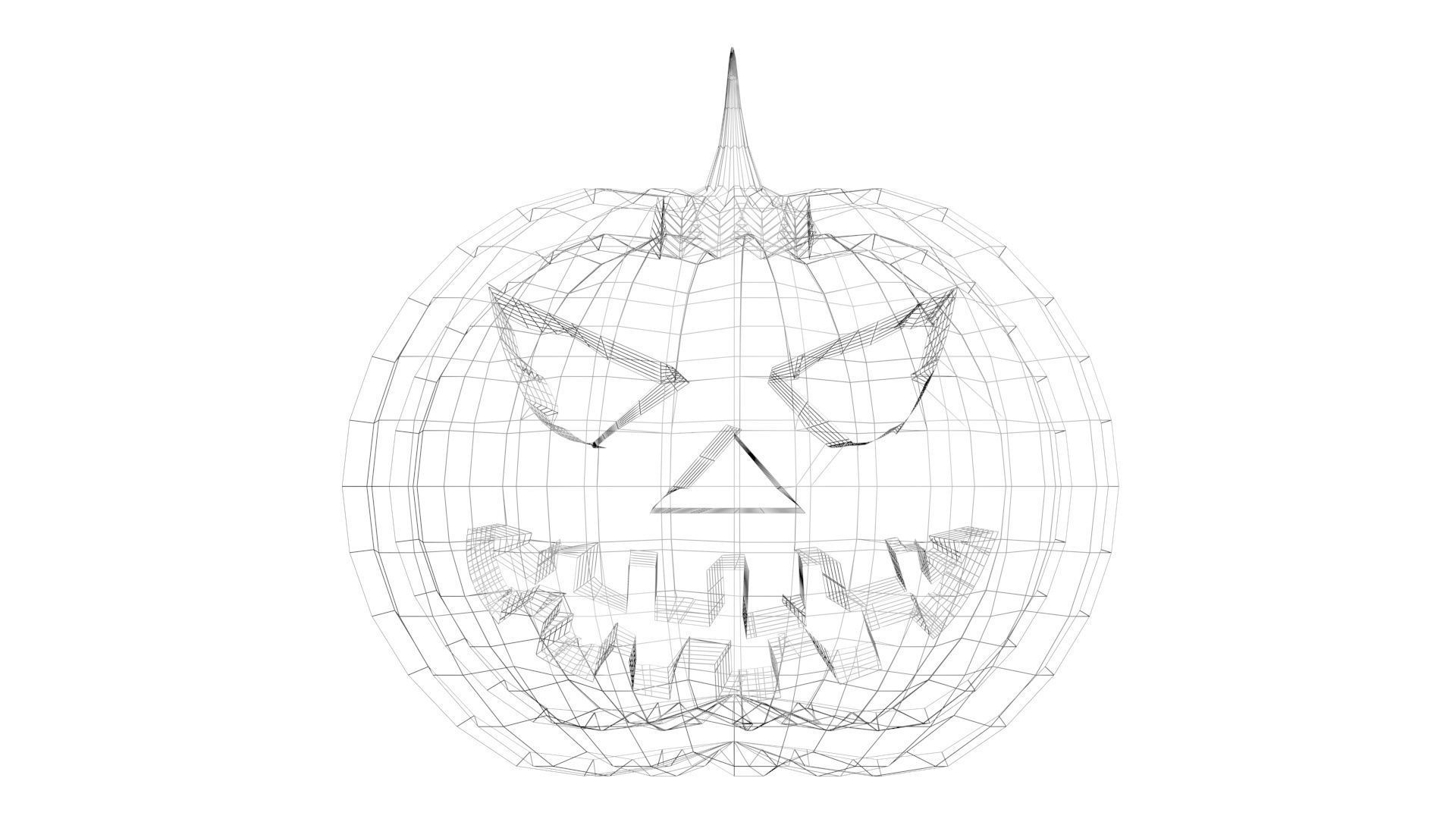 Halloween Pumpkin 3D model_16