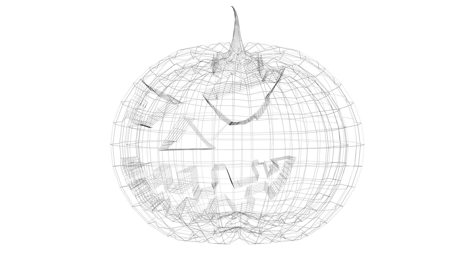 Halloween Pumpkin 3D model_12