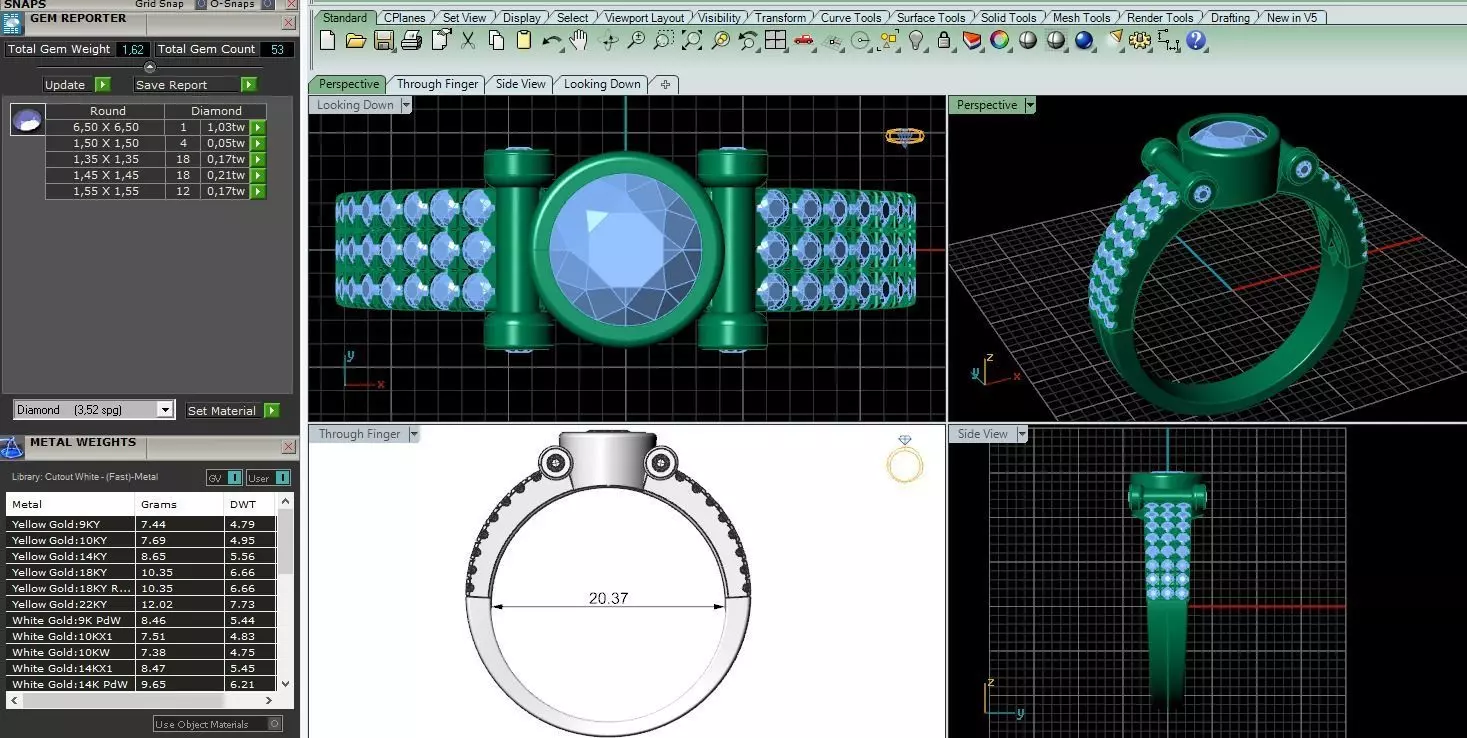 18 ring 3D print model_0
