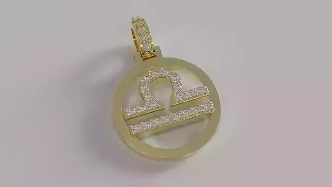 horoscope pendant 3D print model
