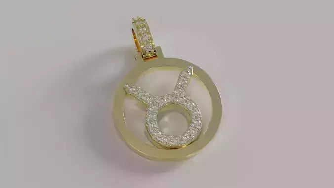 horoscope pendant 3D print model