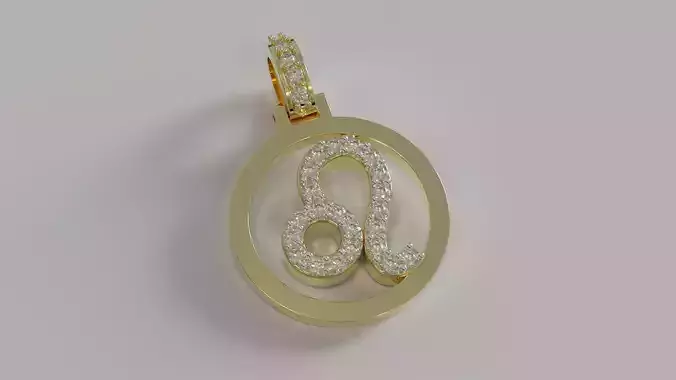 horoscope pendant 3D print model
