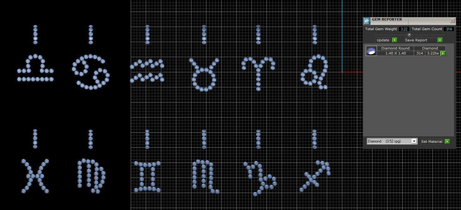 horoscope pendant 3D print model_3