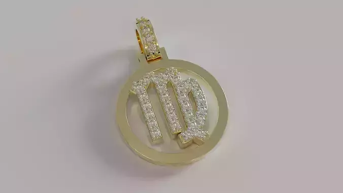 horoscope pendant 3D print model