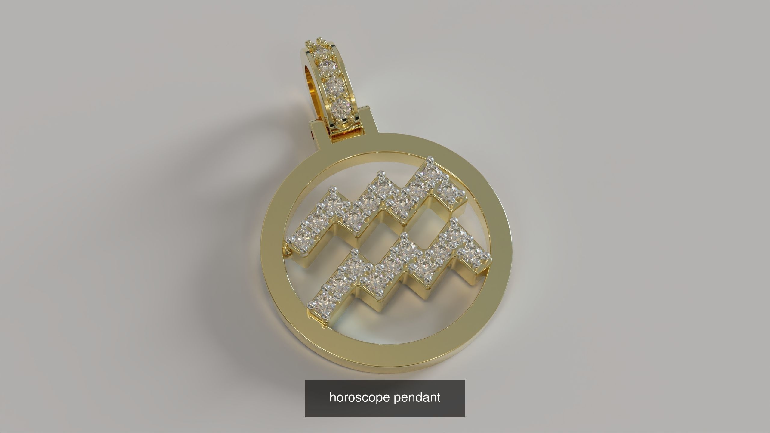 horoscope pendants 3D Model Collection_5