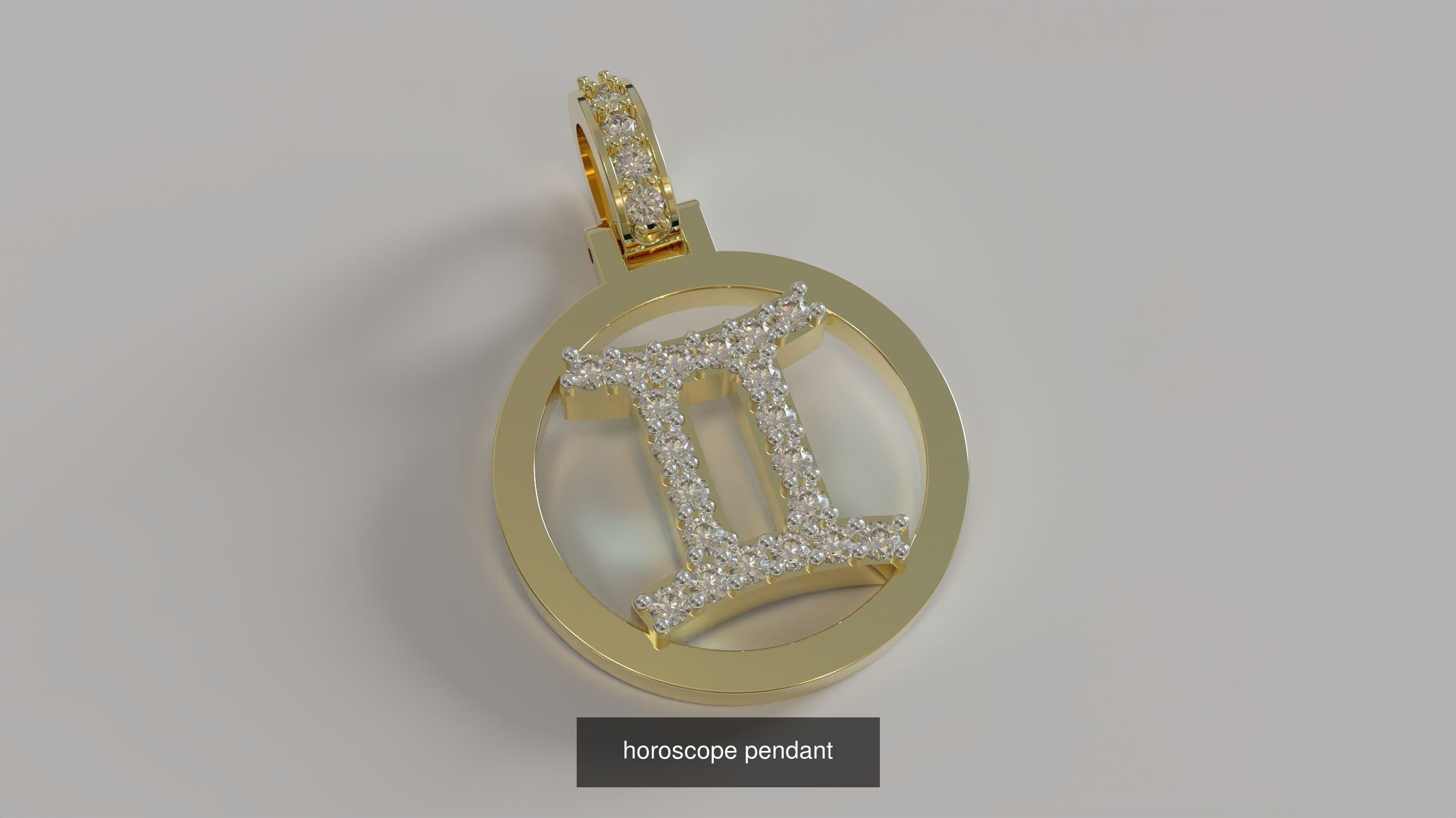 horoscope pendants 3D Model Collection_11