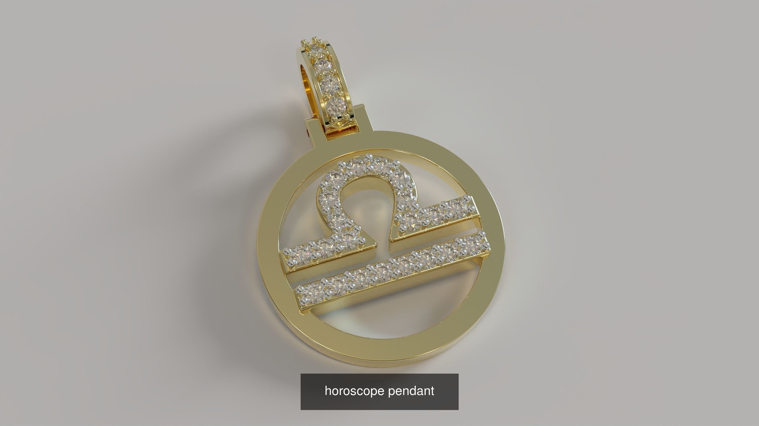 horoscope pendants 3D Model Collection_3