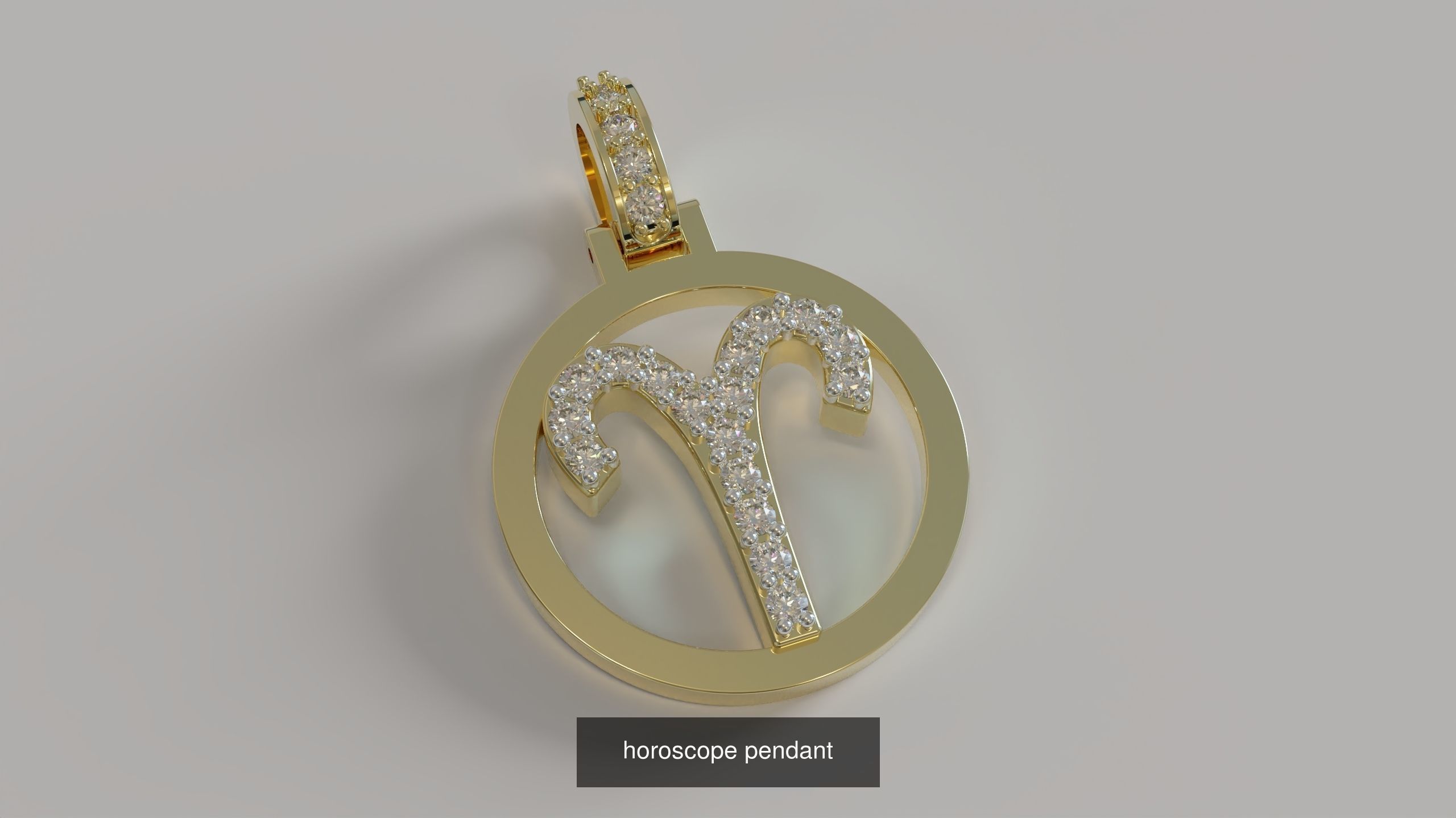 horoscope pendants 3D Model Collection_7