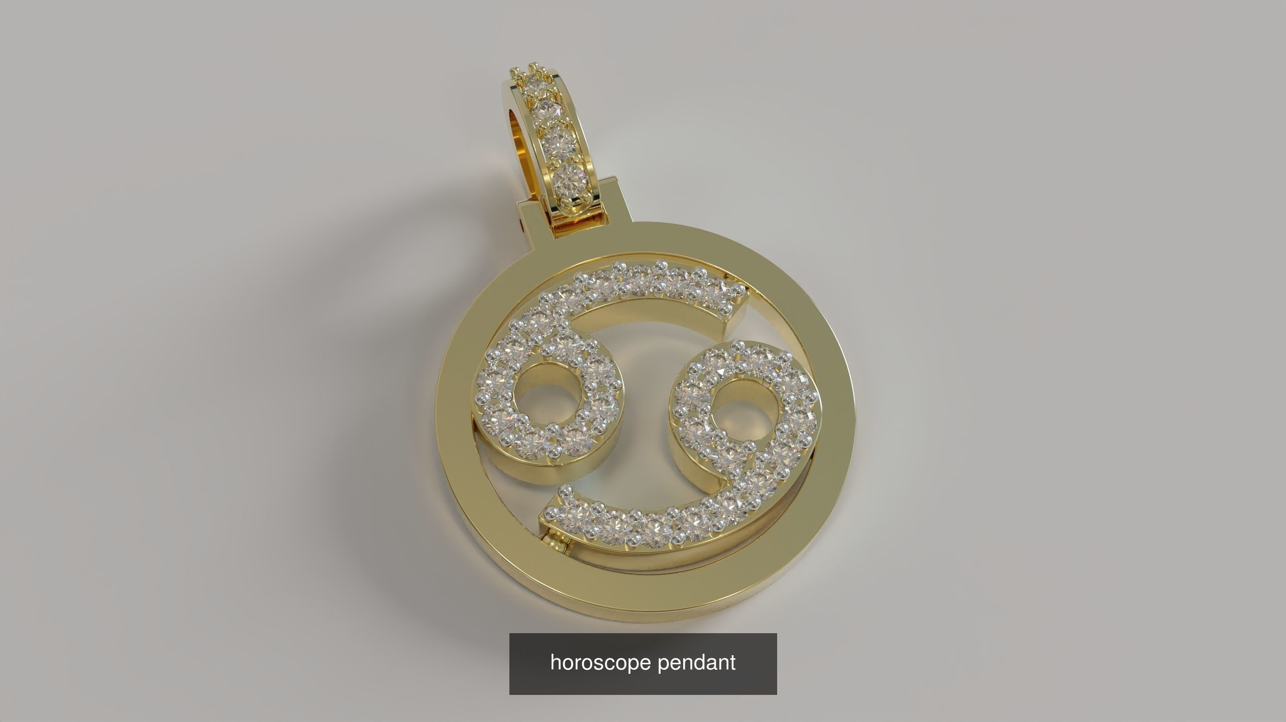 horoscope pendants 3D Model Collection_4