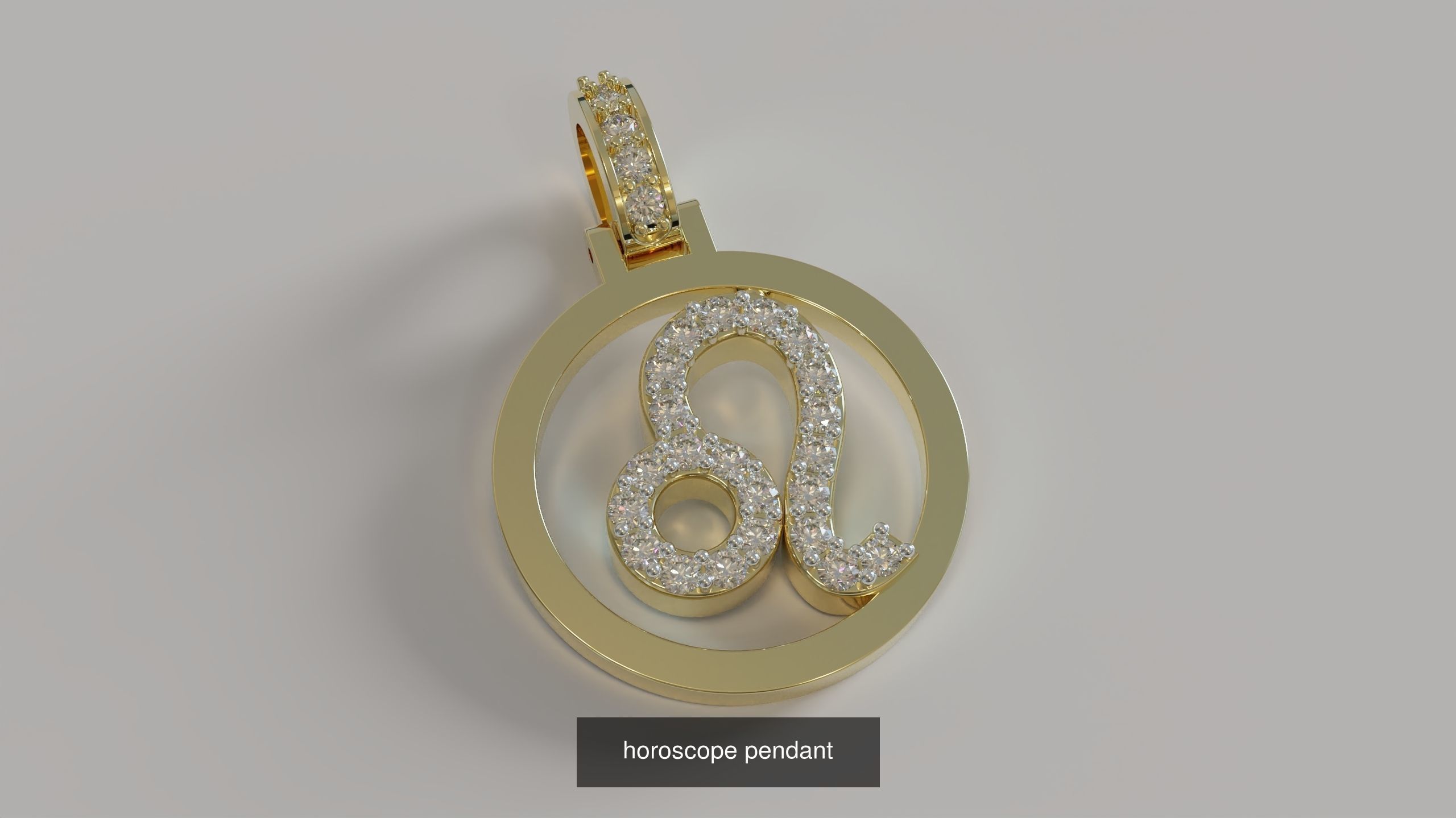 horoscope pendants 3D Model Collection_8