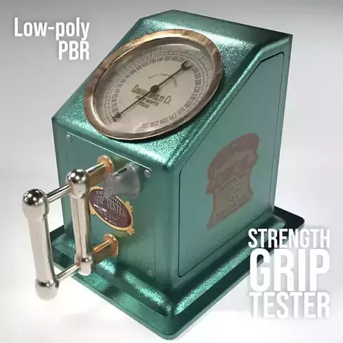 Strength Grip Tester Low-poly 3D model