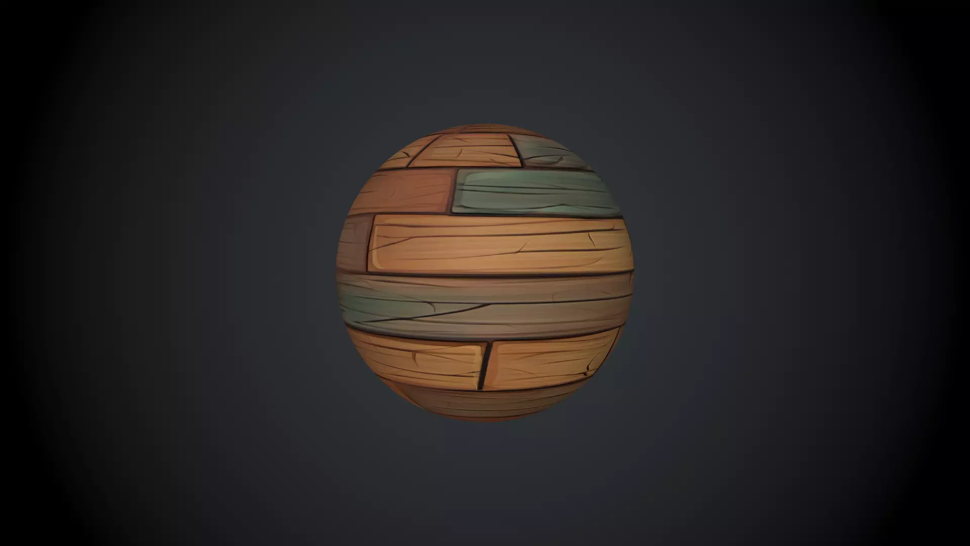 Stylized Wood Plank Material PBR Texture Texture