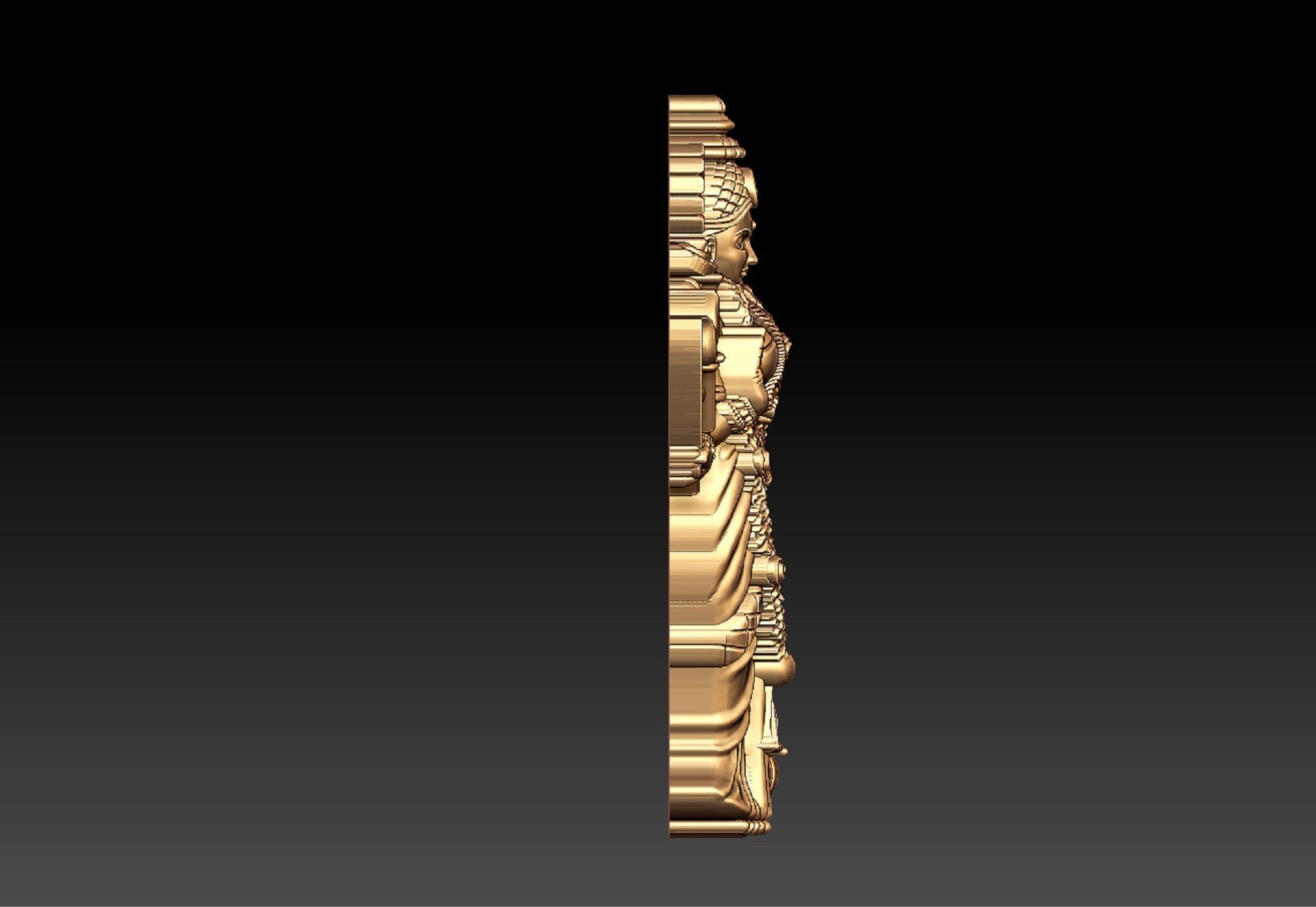 DURGA MATA PENDENT 3D print model_8