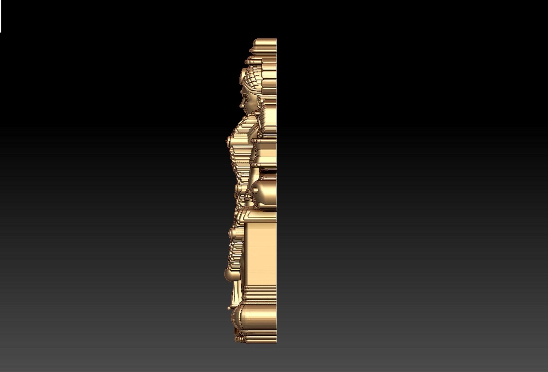 DURGA MATA PENDENT 3D print model_5