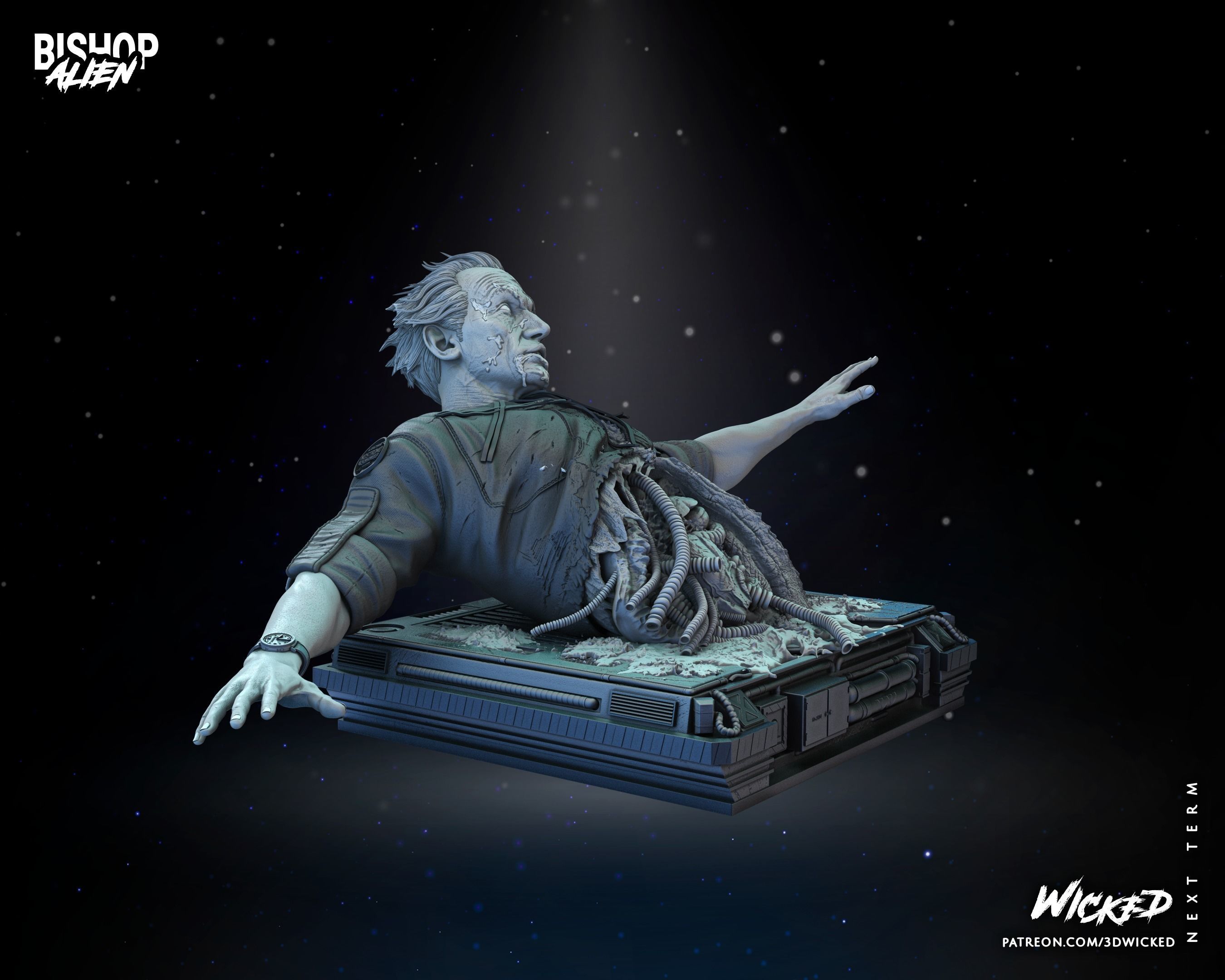 Wicked Movies Bishop Sculpture Tested for 3d printing 3D print model_64