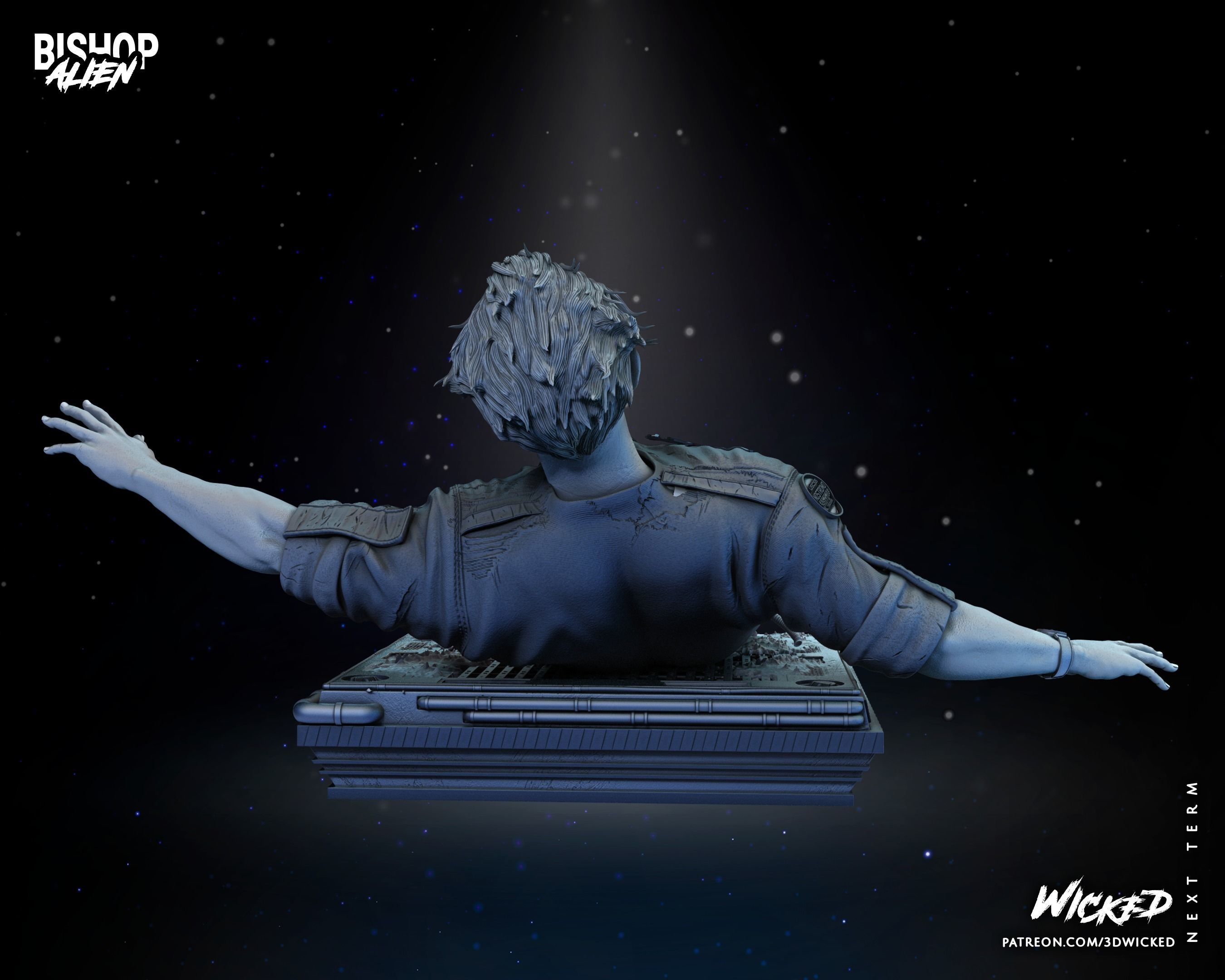 Wicked Movies Bishop Sculpture Tested for 3d printing 3D print model_45