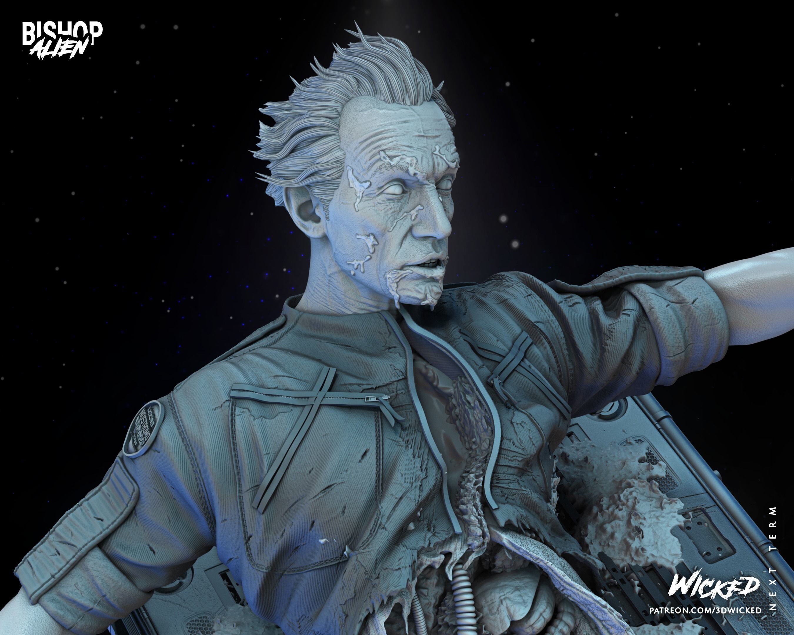 Wicked Movies Bishop Sculpture Tested for 3d printing 3D print model_54