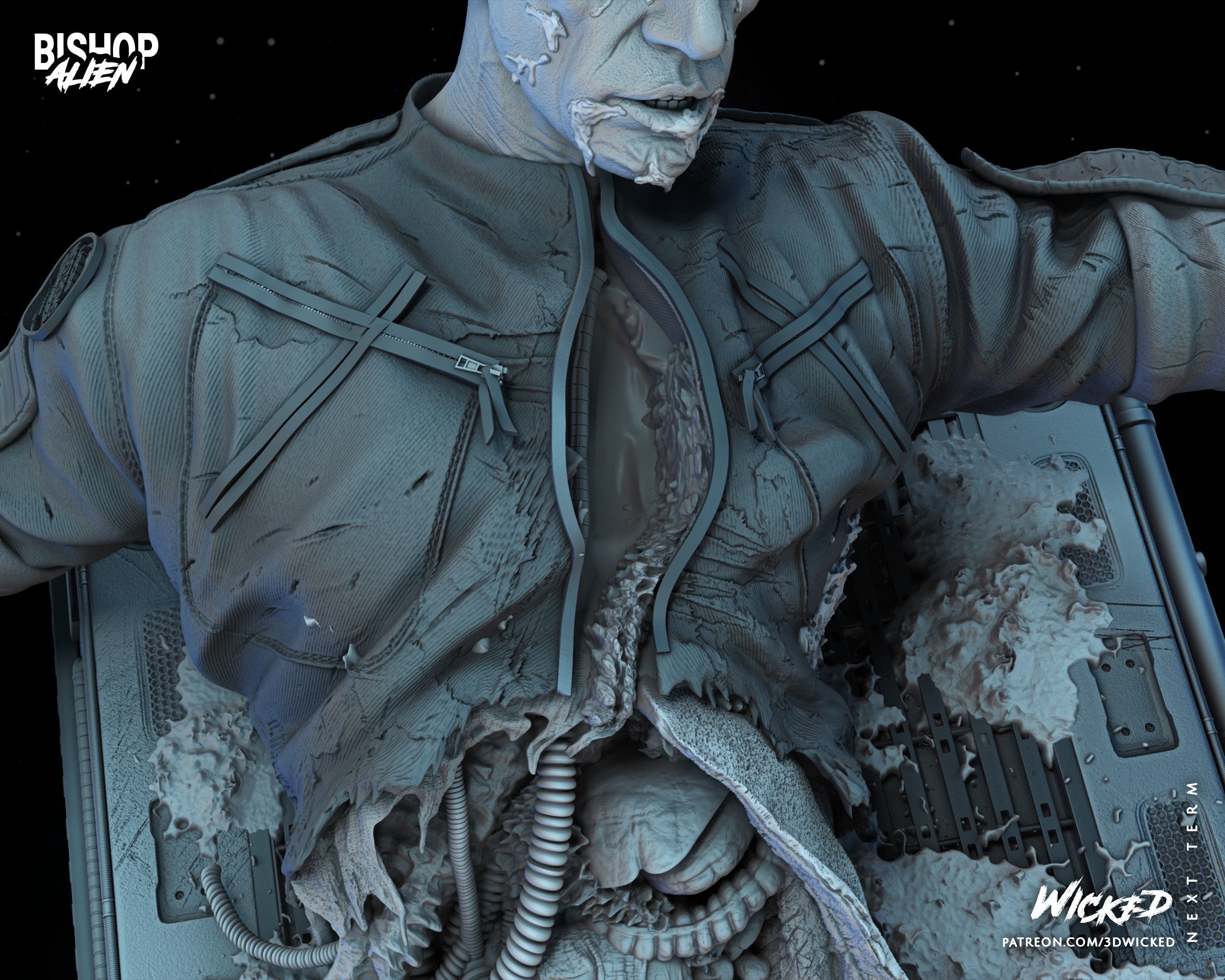 Wicked Movies Bishop Sculpture Tested for 3d printing 3D print model_34