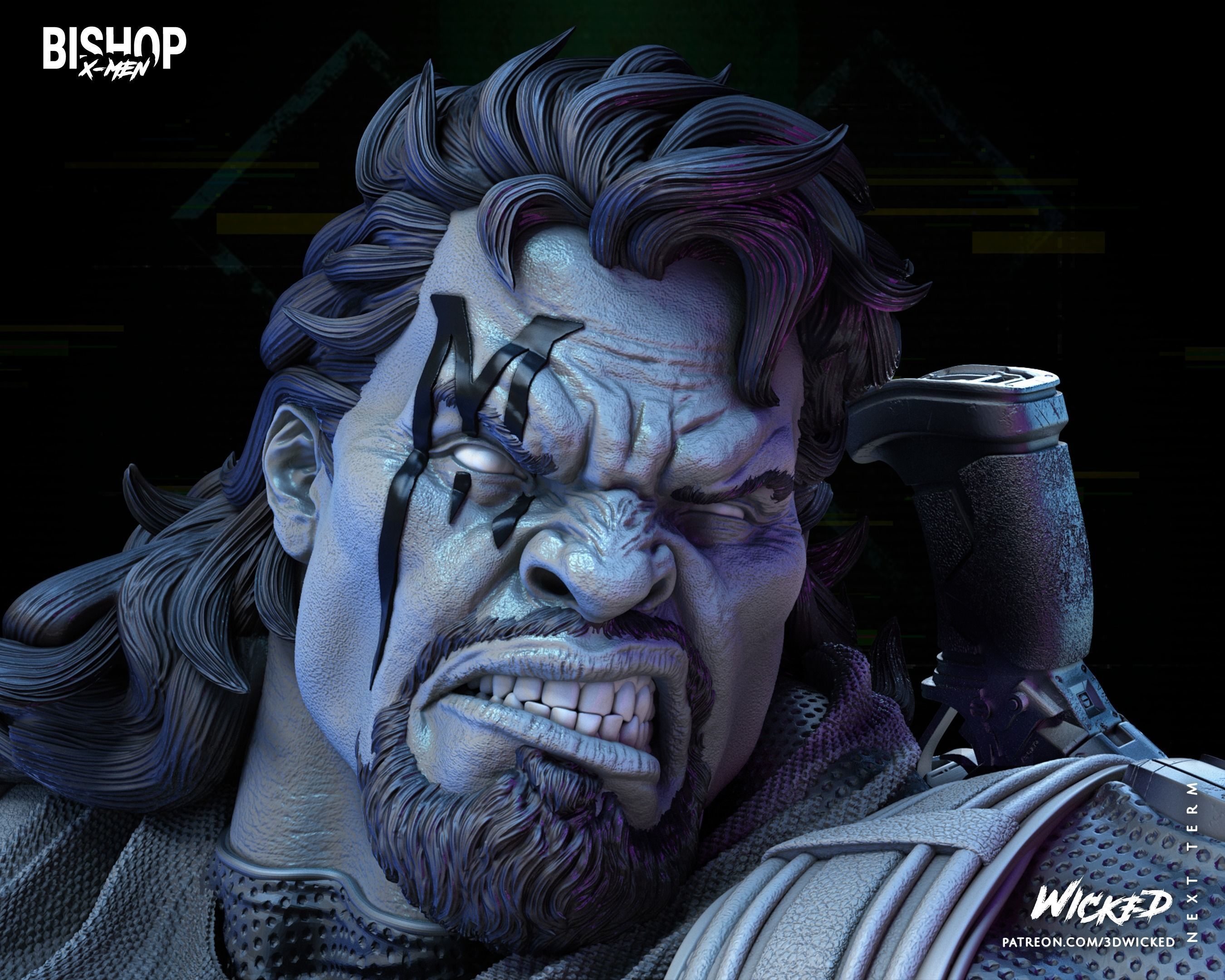 Wicked Marvel Bishop Sculpture Tested for 3D printing 3D print model_62