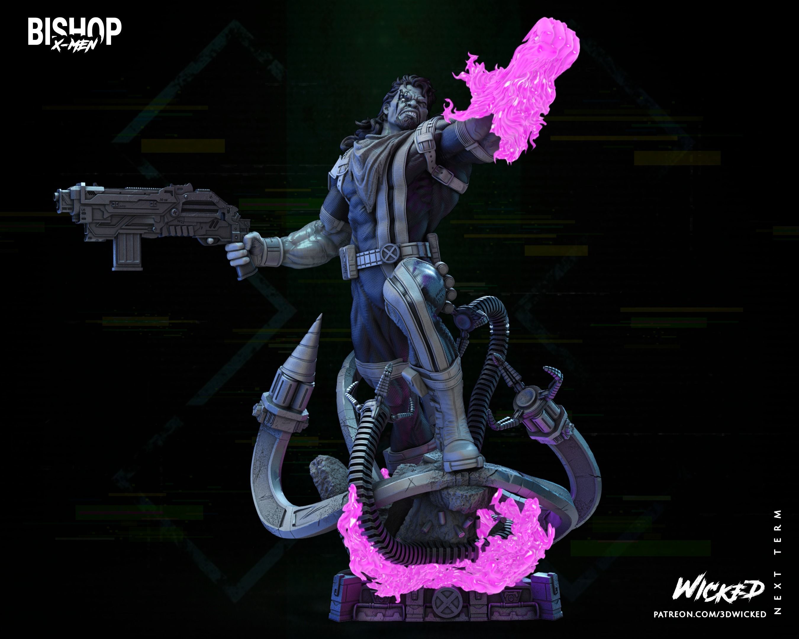 Wicked Marvel Bishop Sculpture Tested for 3D printing 3D print model_15