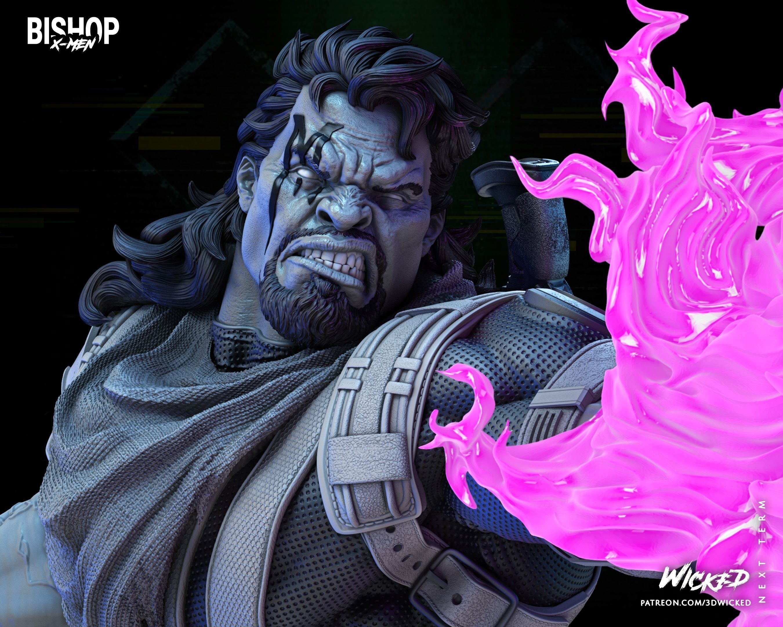 Wicked Marvel Bishop Sculpture Tested for 3D printing 3D print model_7