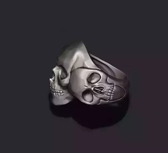 Three skull ring