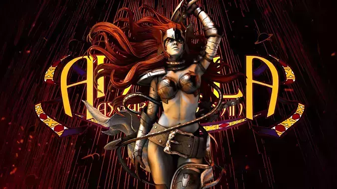 Wicked Marvel Angela Sculpture Tested for 3D printing 3D print model
