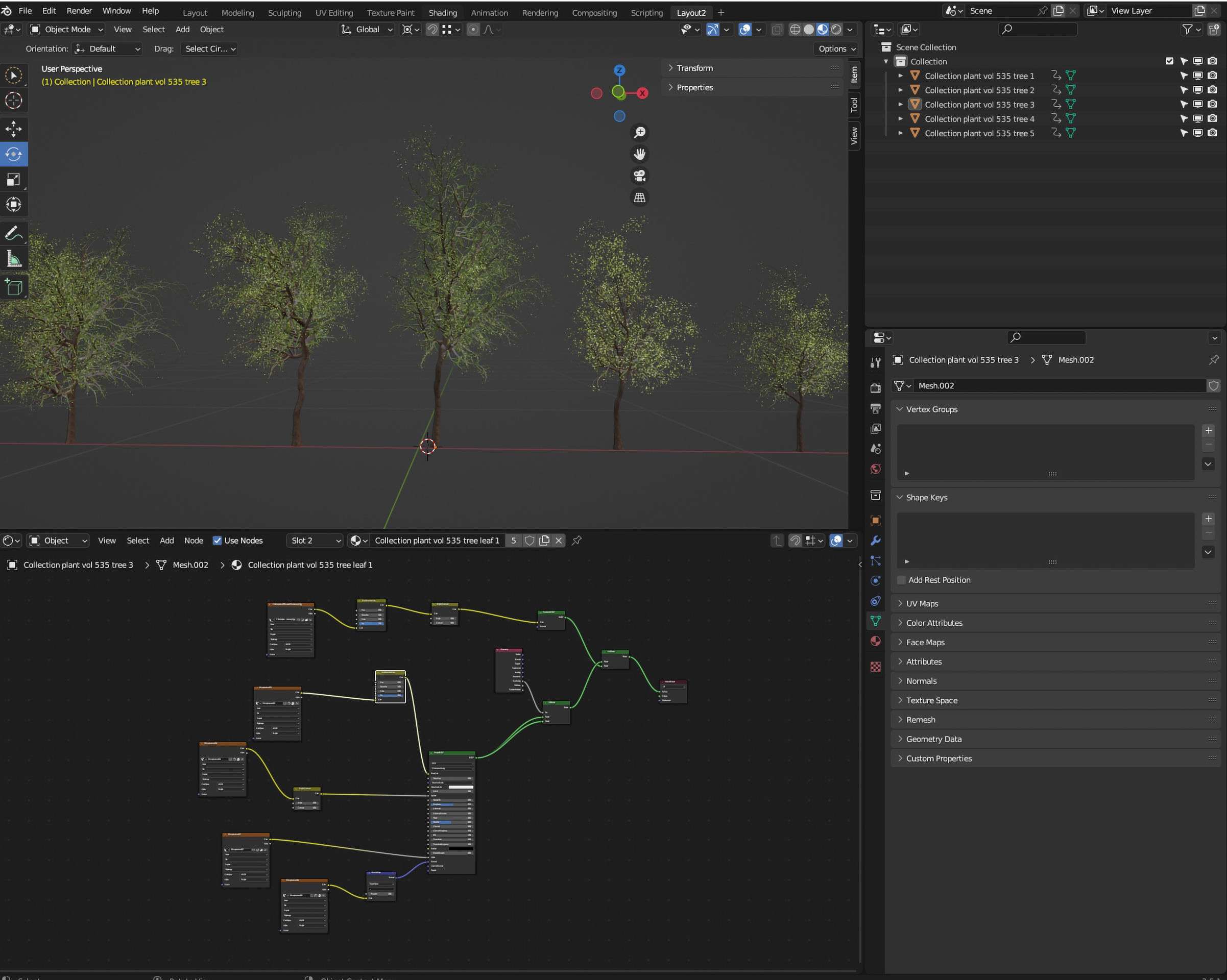 Collection plant vol 535 - blender model  3D model_6