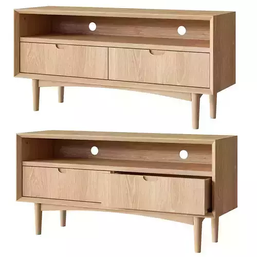 RJ Living Mia entertainment unit oak