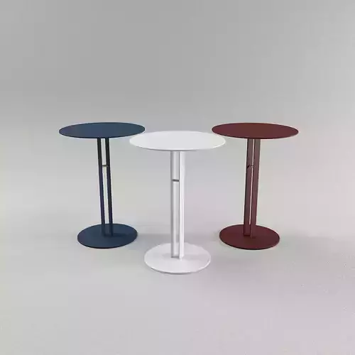 Portman Side Table in Steel with Brass by Master for Lemon