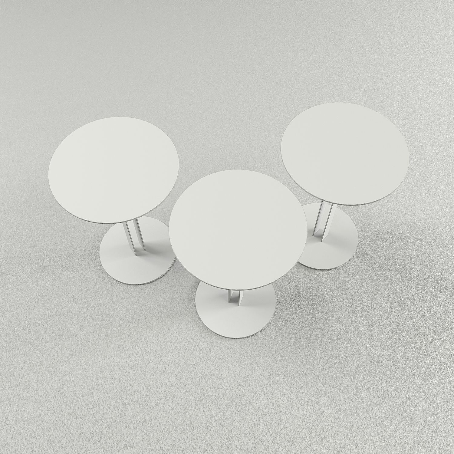 Portman Side Table in Steel with Brass by Master for Lemon 3D model_3