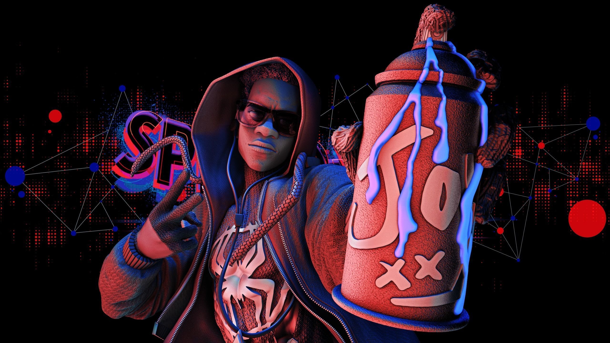 Wicked Marvel Miles Morales Bust Tested for 3D printing 3D print model_4